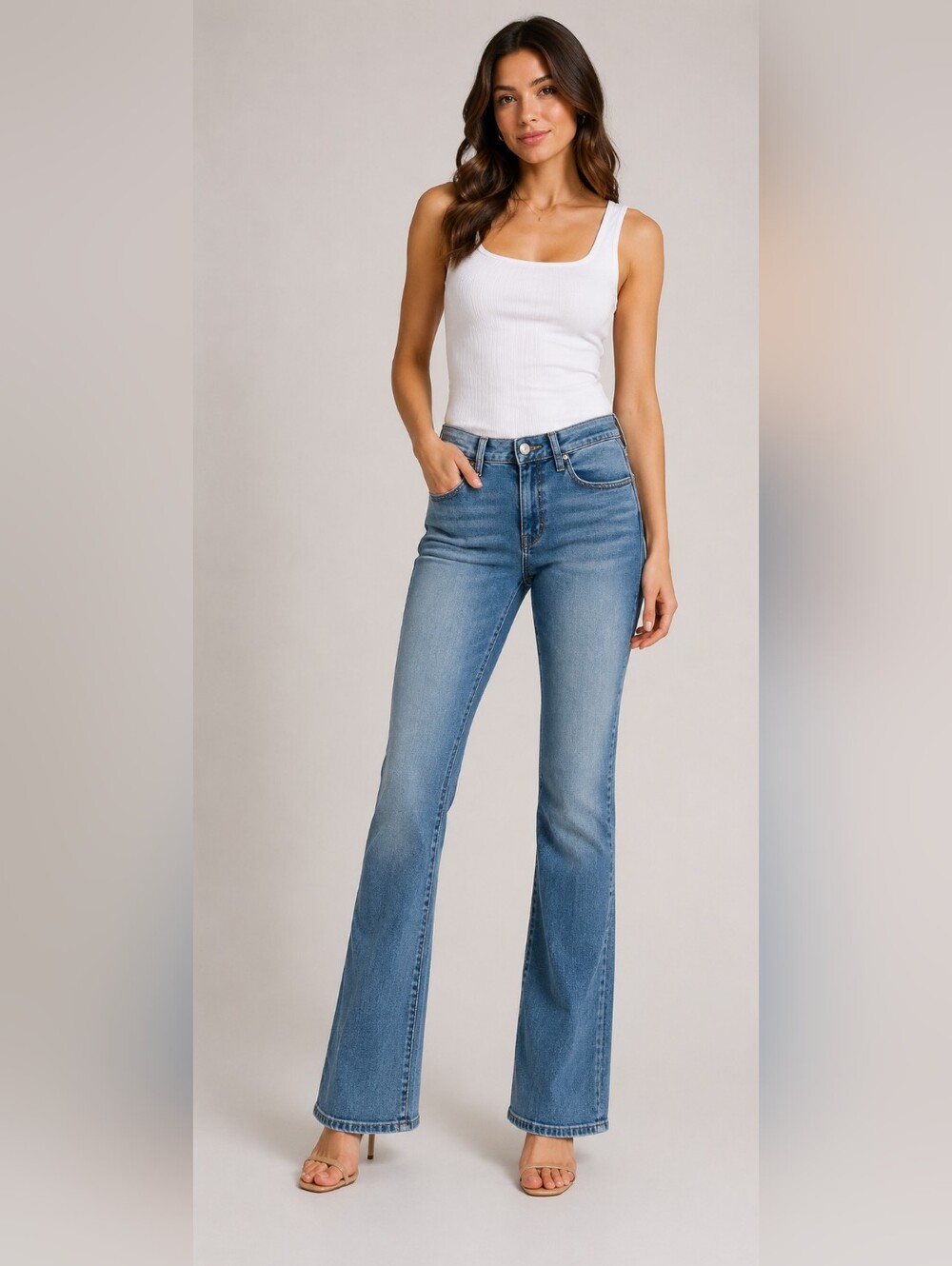 Sincerely Jules Light Blue High-Rise Flare Jeans Size 9